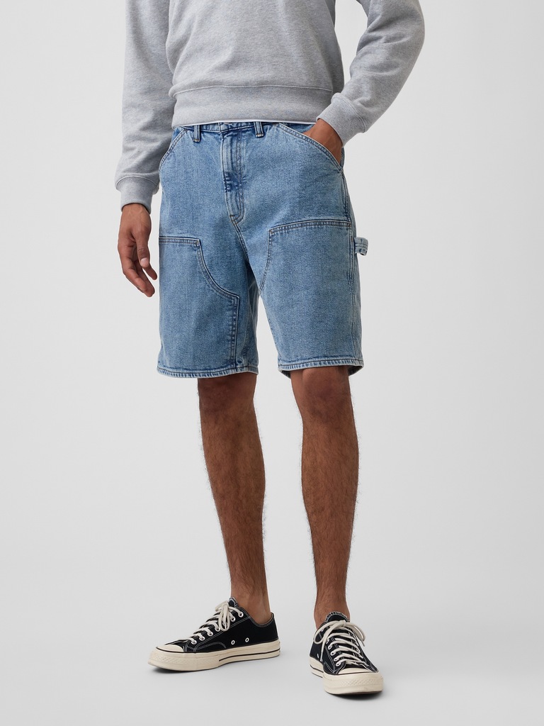 9" Denim Carpenter Shorts