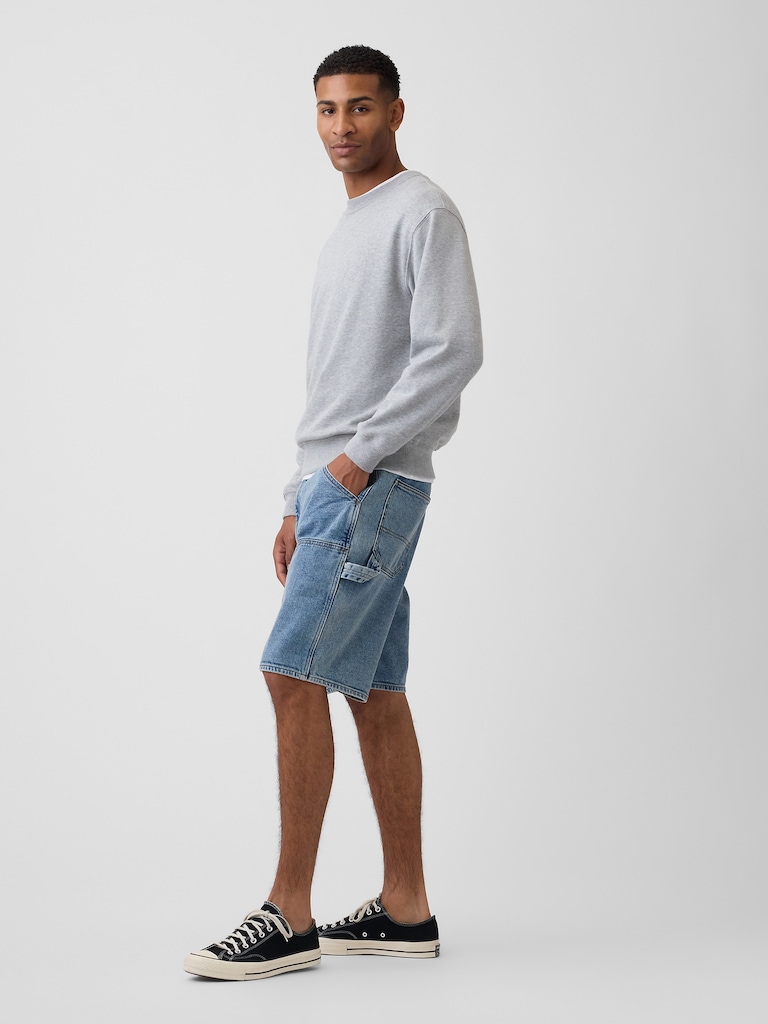 9" Denim Carpenter Shorts