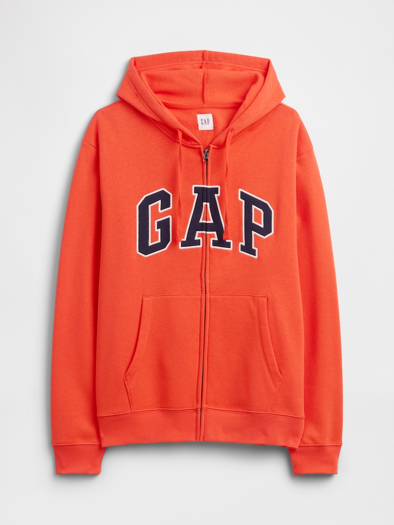 Adult Relaxed Gap Logo Zip Hoodie