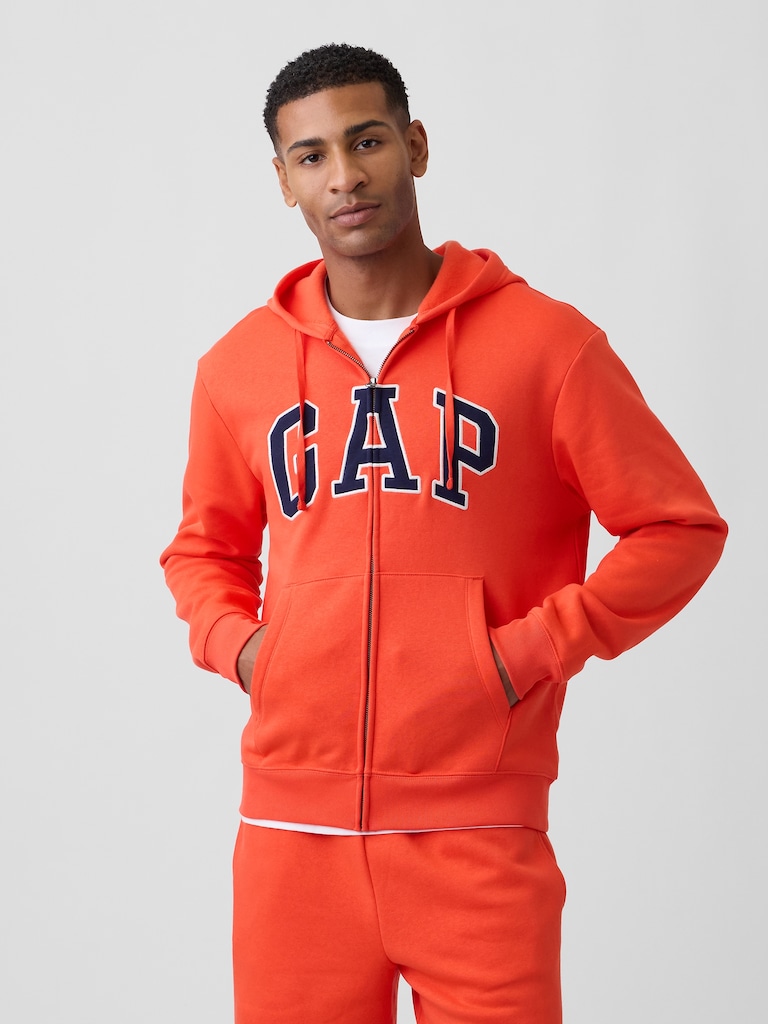 Adult Relaxed Gap Logo Zip Hoodie