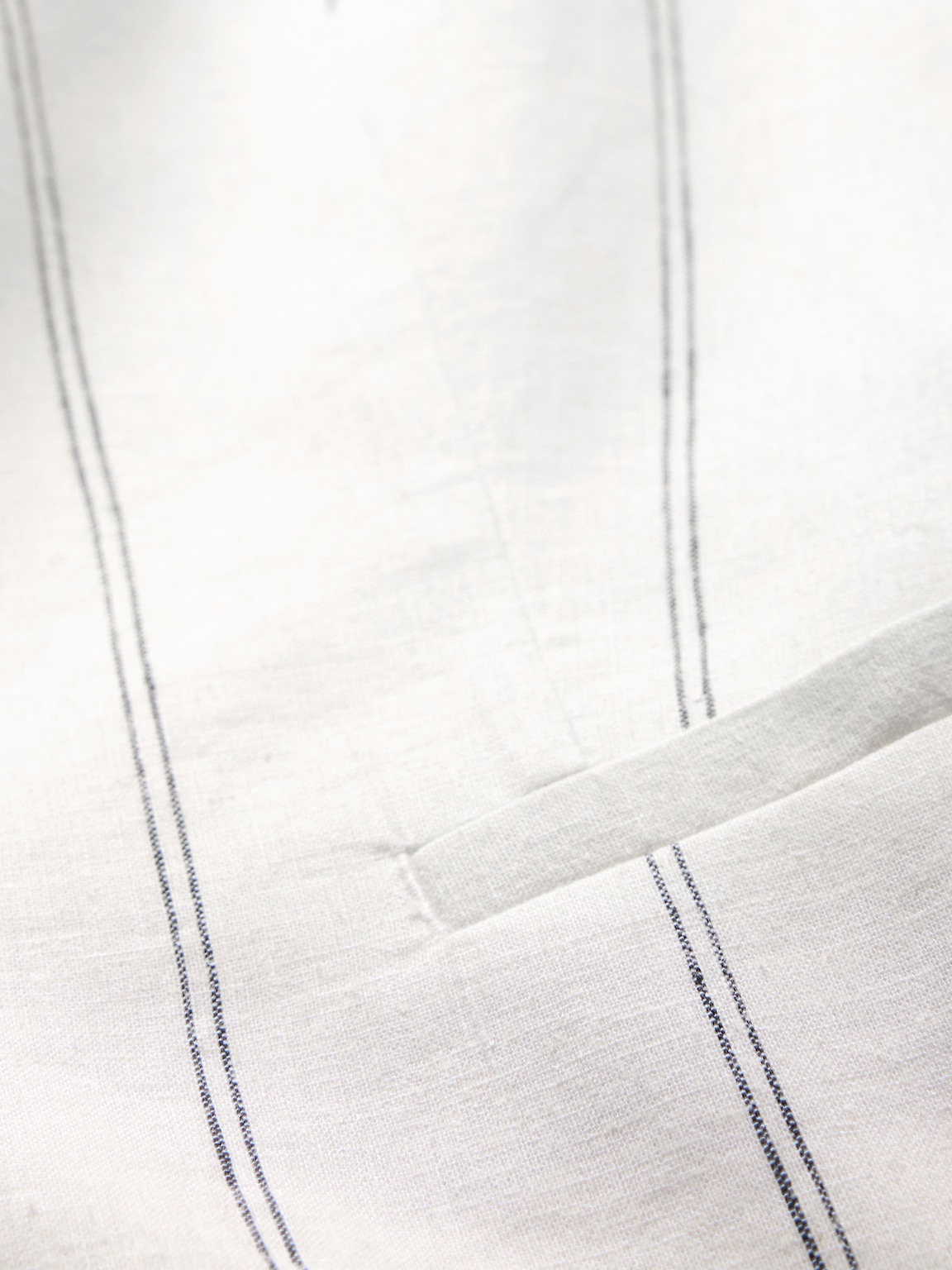 Linen-Blend Longline Vest