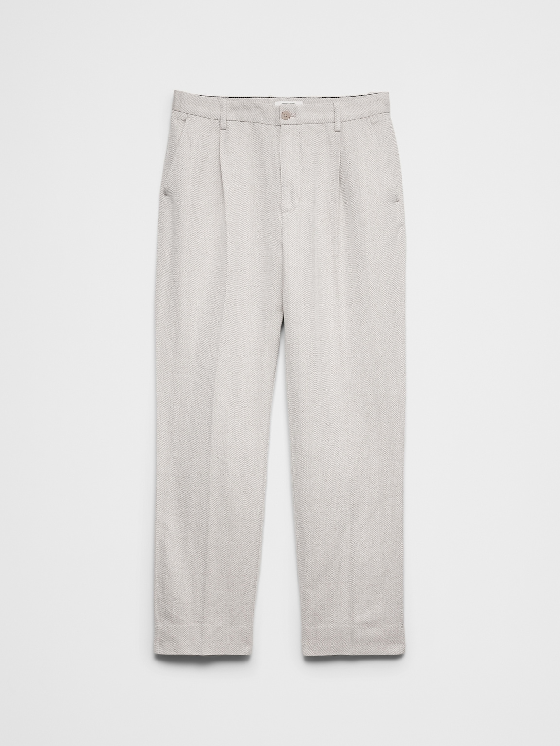 Relaxed-Fit Wide-Leg Linen-Blend Pant