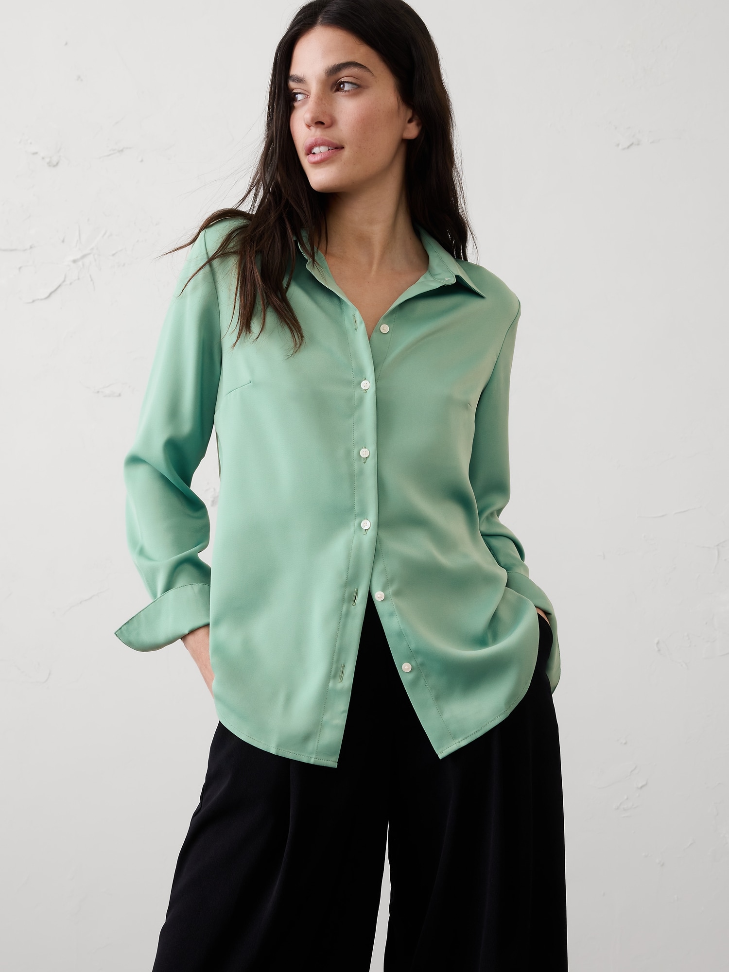 Women's Green Tops & Blouses | Banana Republic Factory