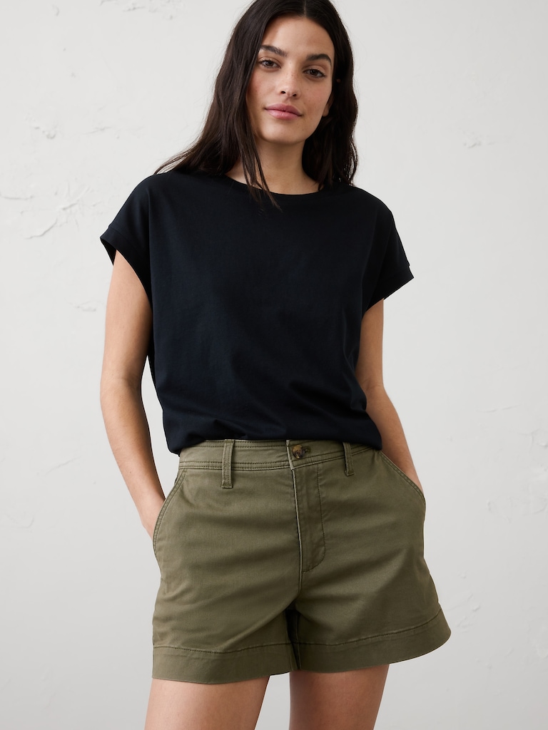 Mid-Rise Chino Short