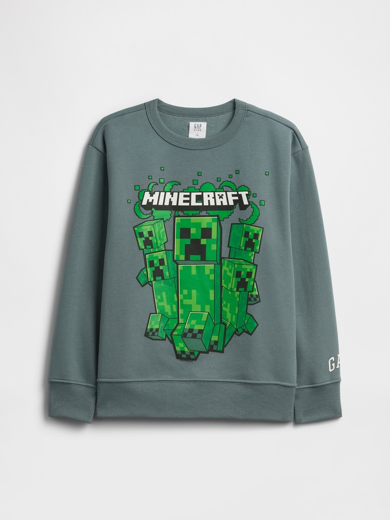 GapKids Minecraft Relaxed Crewneck Sweatshirt