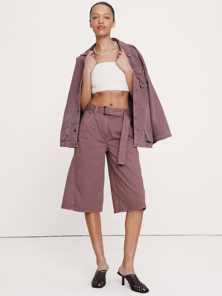 Veste de travail en coton délavé