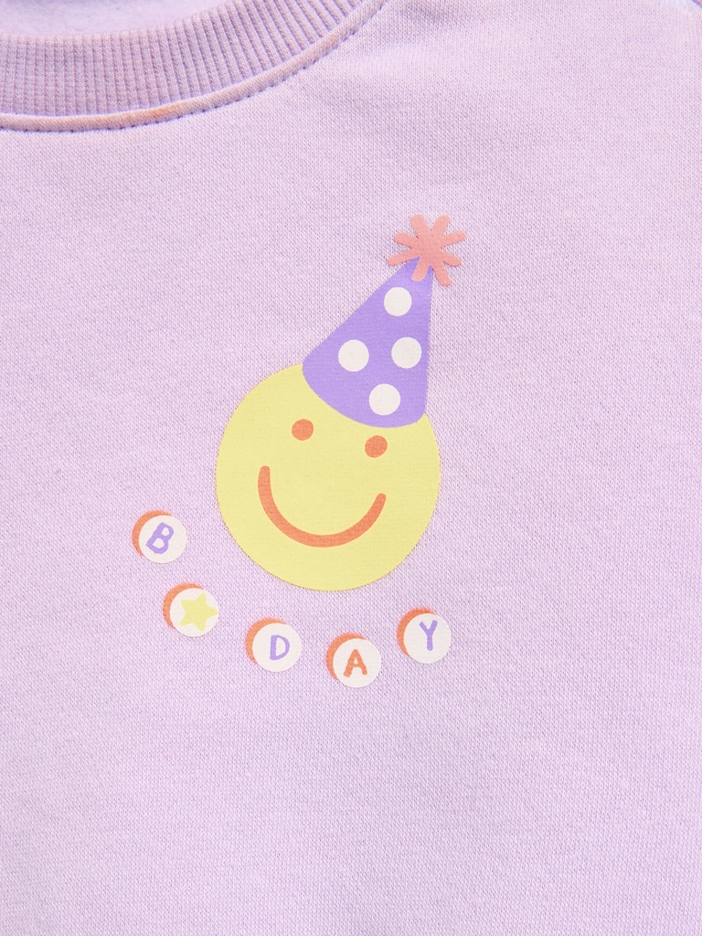 Embroidered Sweatshirt & Tutu Skirt Set for Toddler Girls