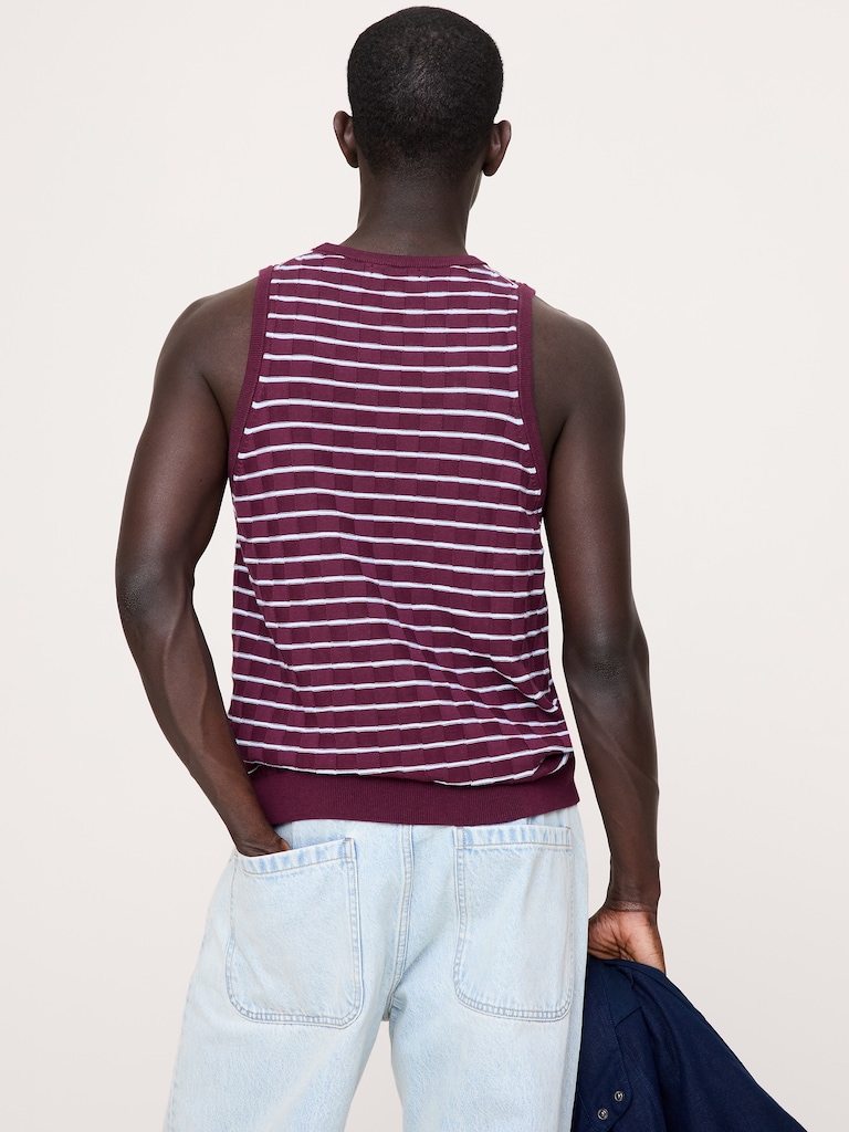 Cotton Stripe Tank