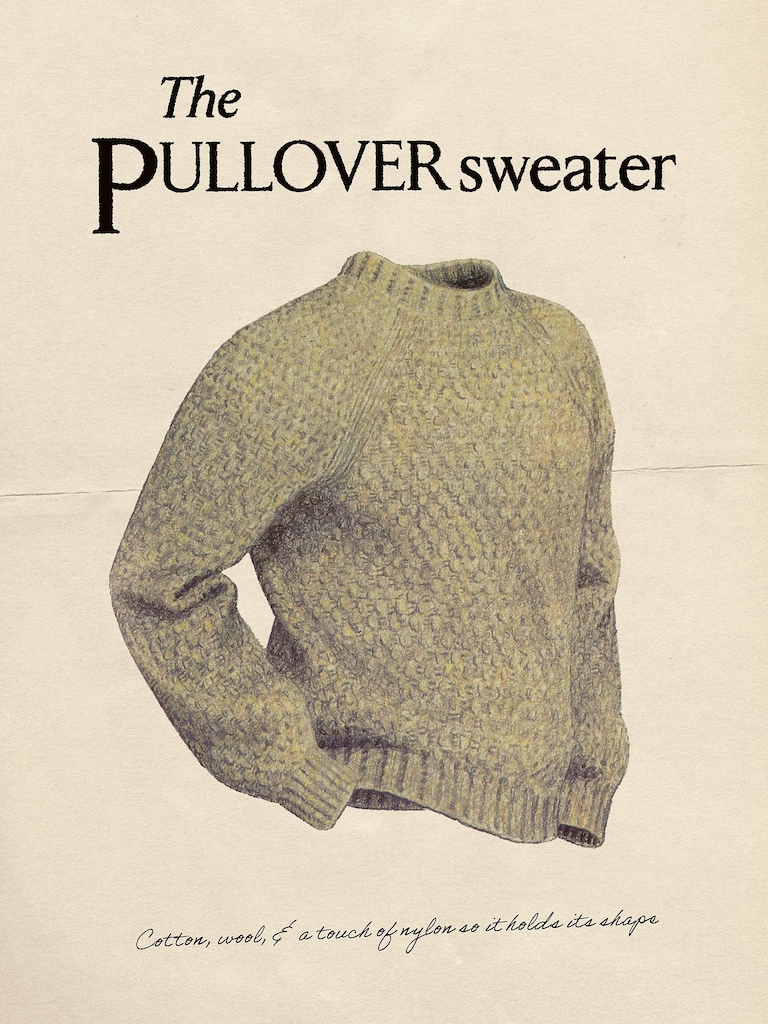 Archive Reissue Pullover Crew-Neck Sweater in Cotton-Wool Blend