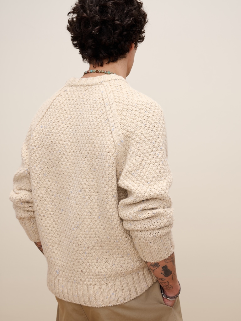 Archive Reissue Pullover Crew-Neck Sweater in Cotton-Wool Blend