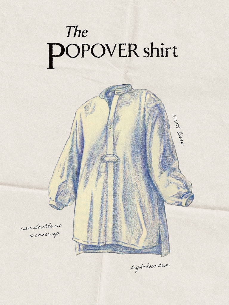 Archive Reissue Popover Shirt in Linen