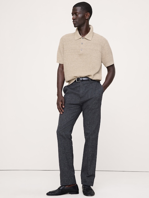 slim fit dress slacks Banana Republic Tollegno 1900 Slim Fit Gray Wool Dress Pants main image 0