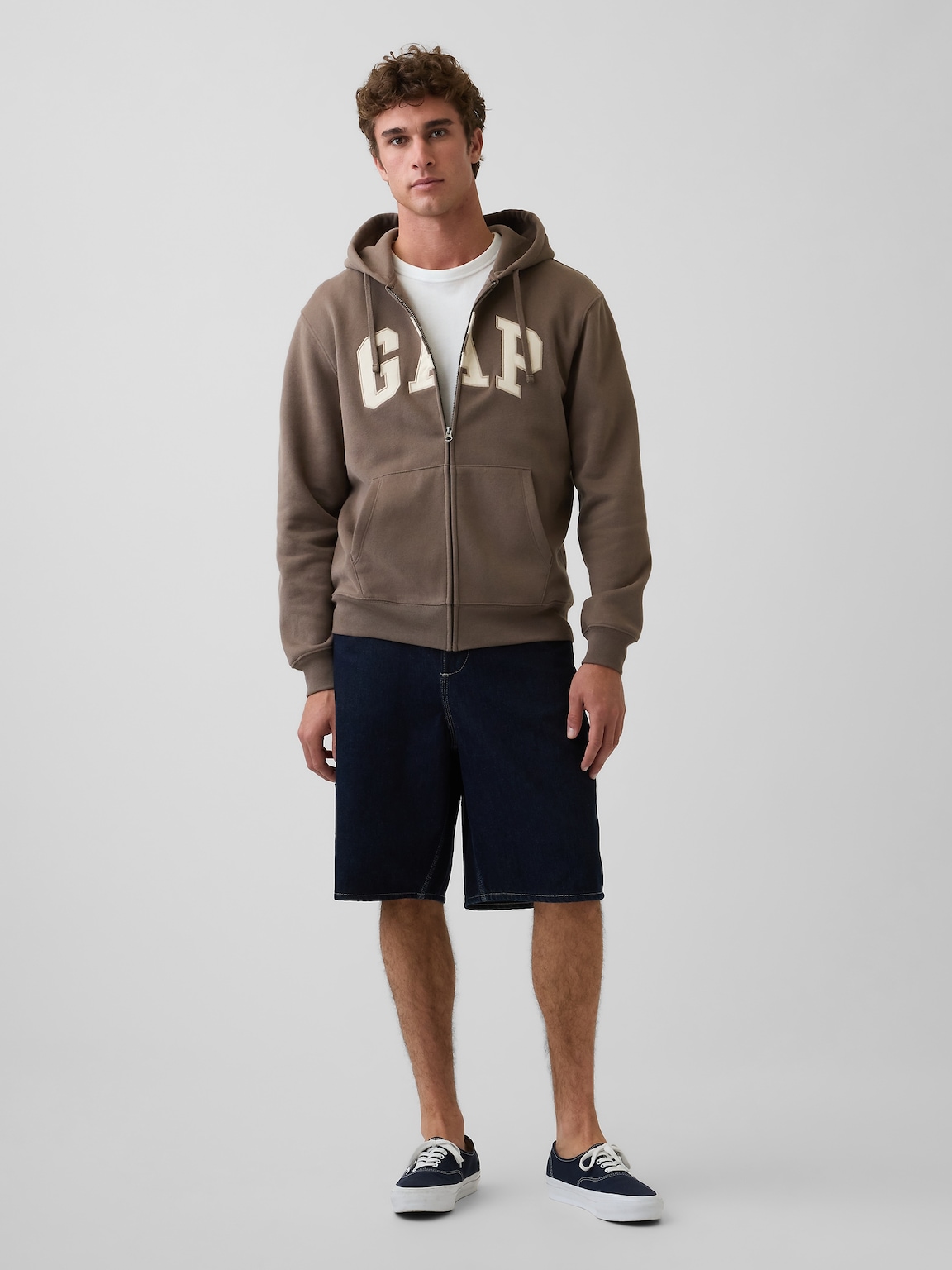 Adult VintageSoft Arch Logo Zip Hoodie