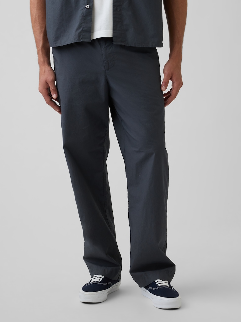 Pantalon ample années 90 en popeline