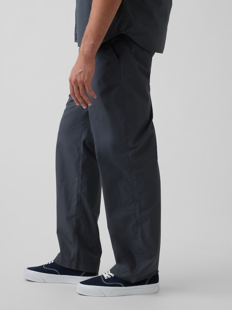 Pantalon ample années 90 en popeline