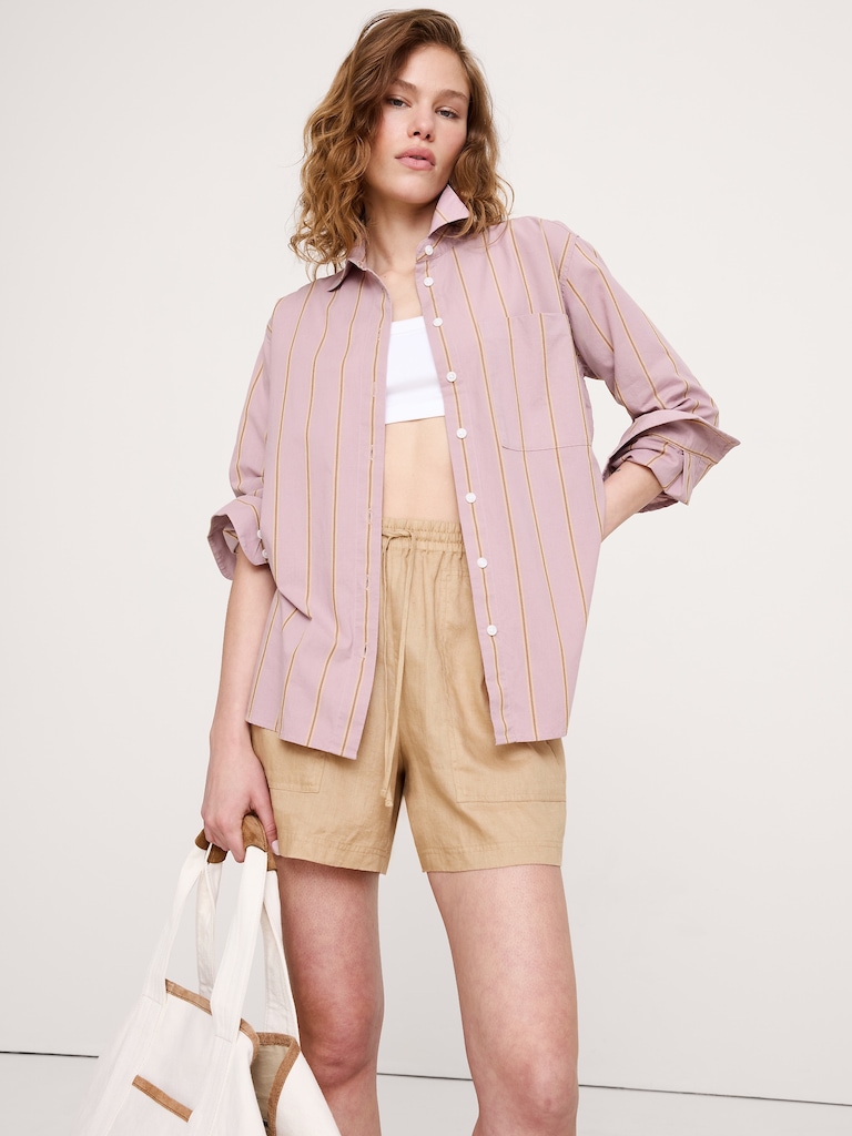 The Oversized Shirt in Breezy-Cotton