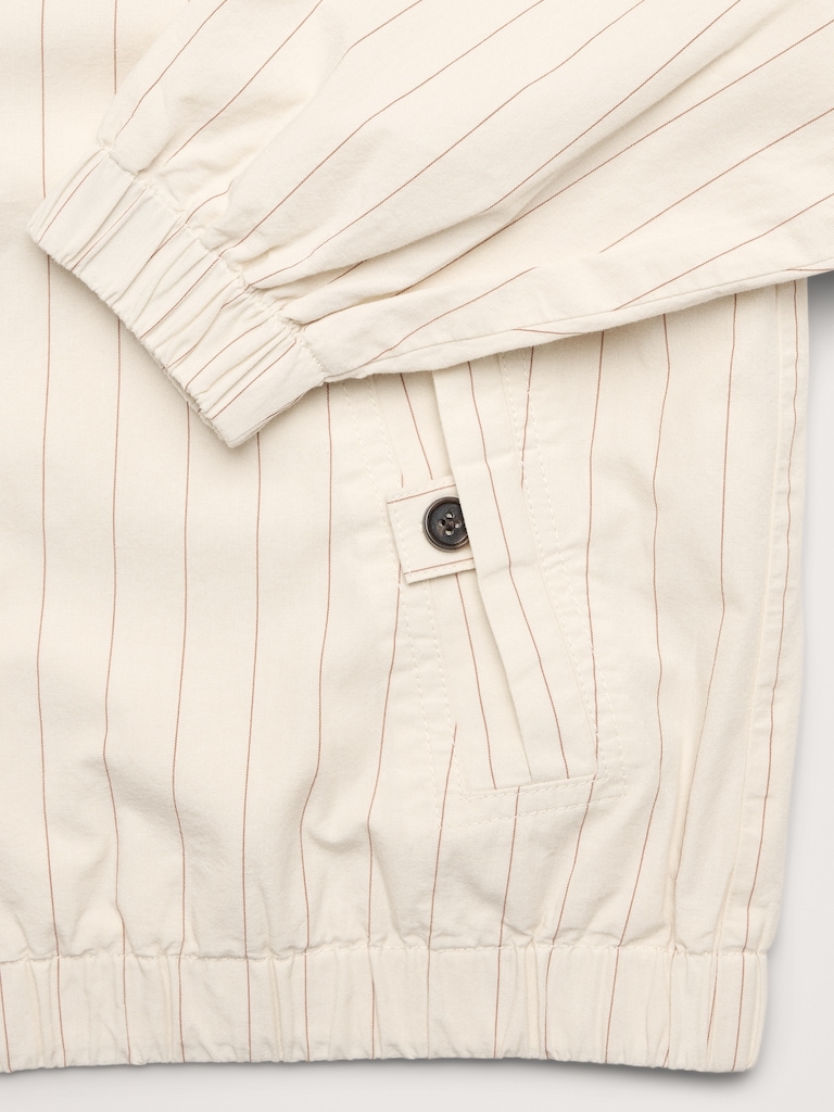 Cotton Poplin Bomber Jacket