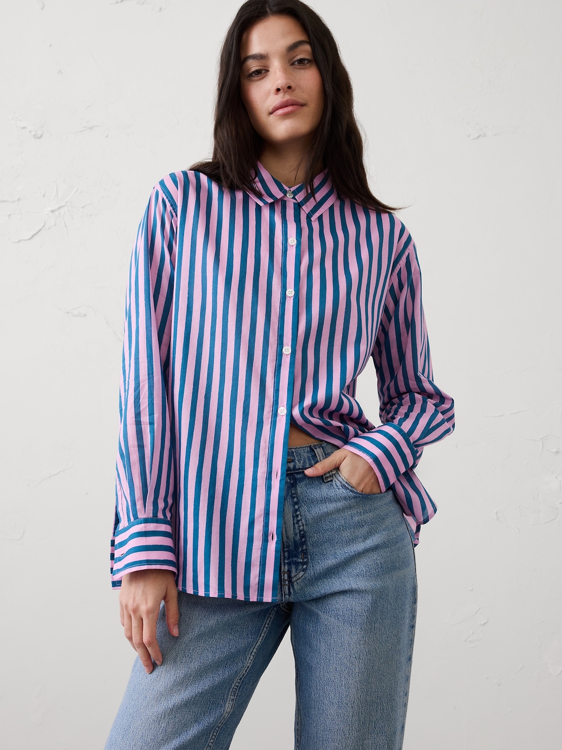 Striped Voile Shirt