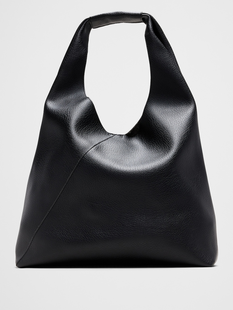 Vegan Leather Slouchy Tote