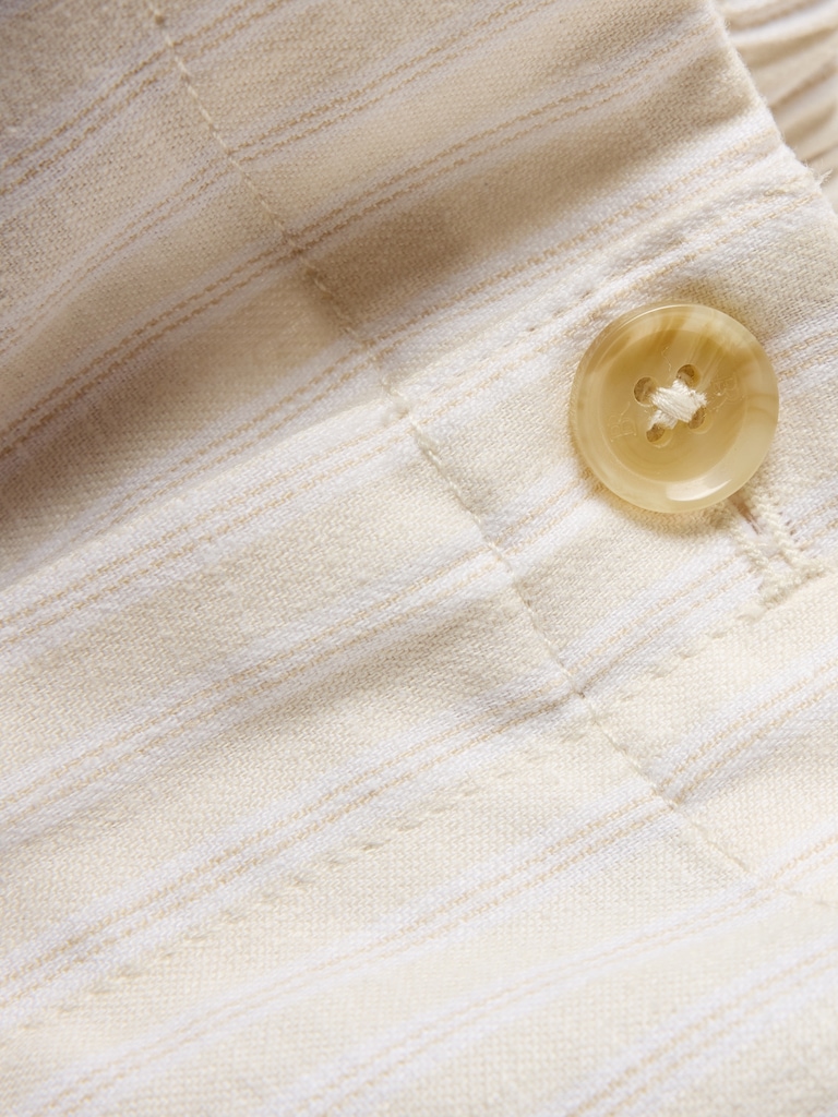 Linen-Blend High-Rise Short