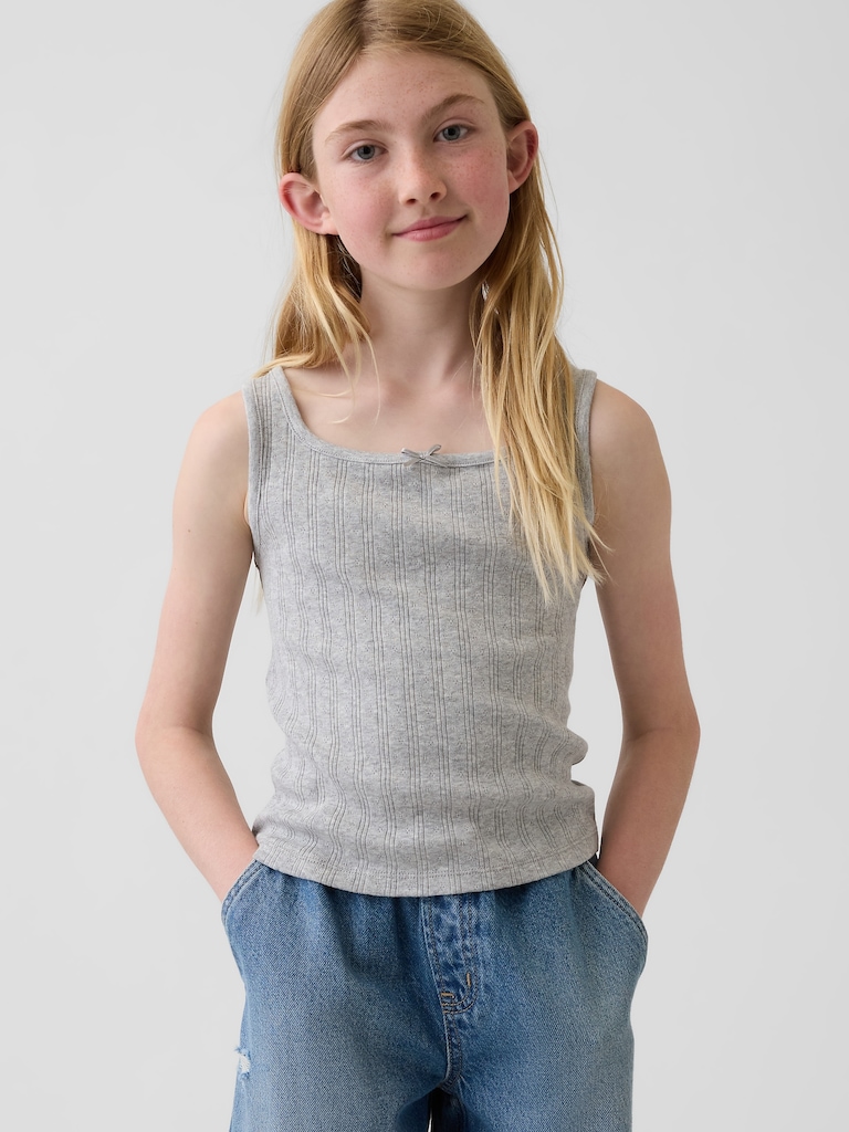 Kids Pointelle Tank Top
