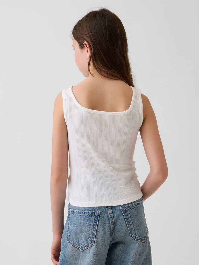 Kids Pointelle Tank Top