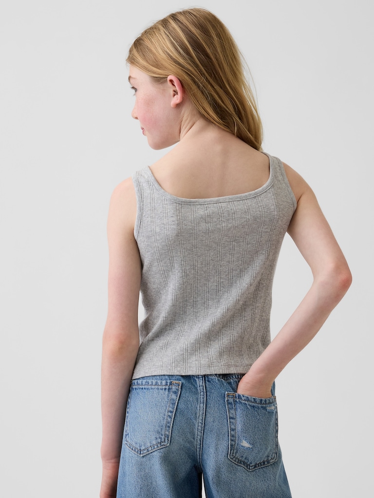 Kids Pointelle Tank Top