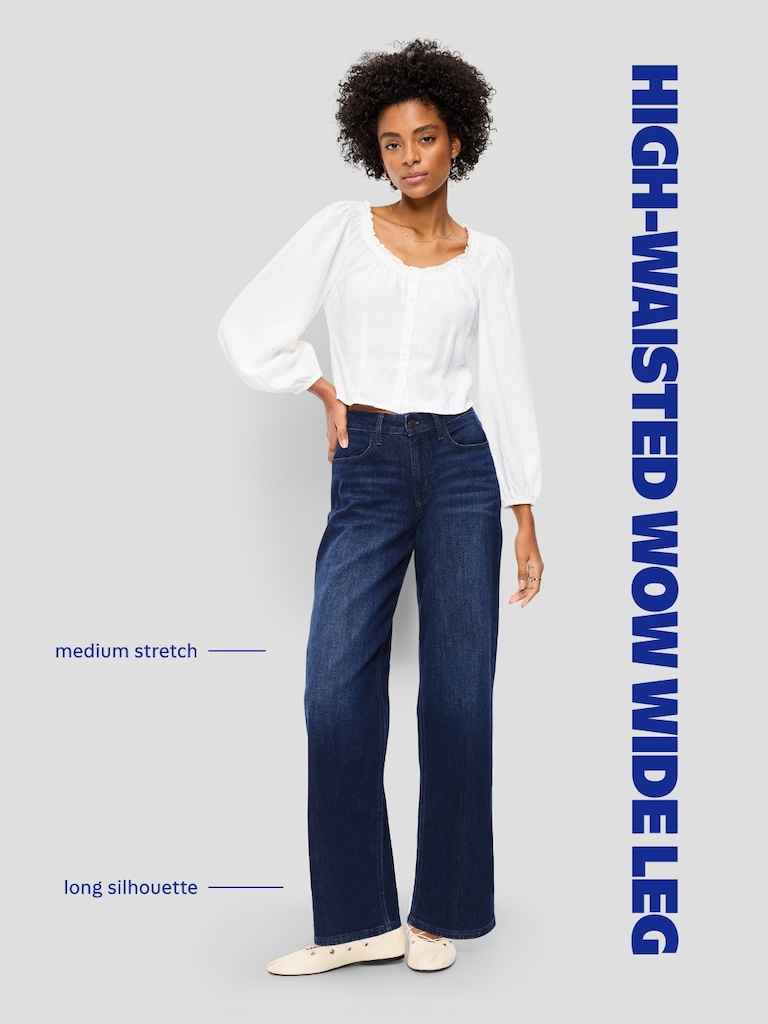 High-Waisted Wow Wide-Leg Jeans