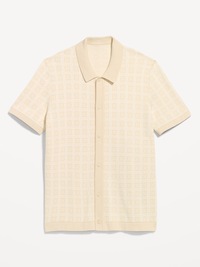 Short-Sleeve Sweater Shirt