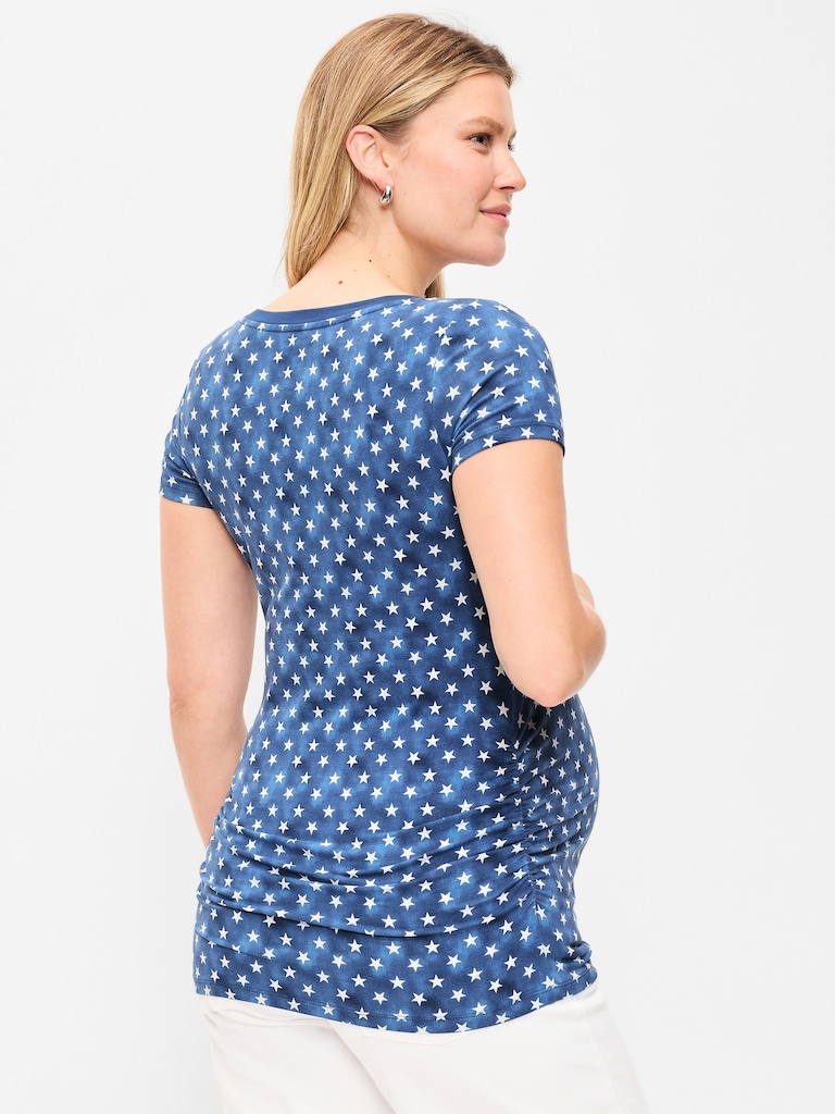 T-shirt à encolure dégagée de Maternité