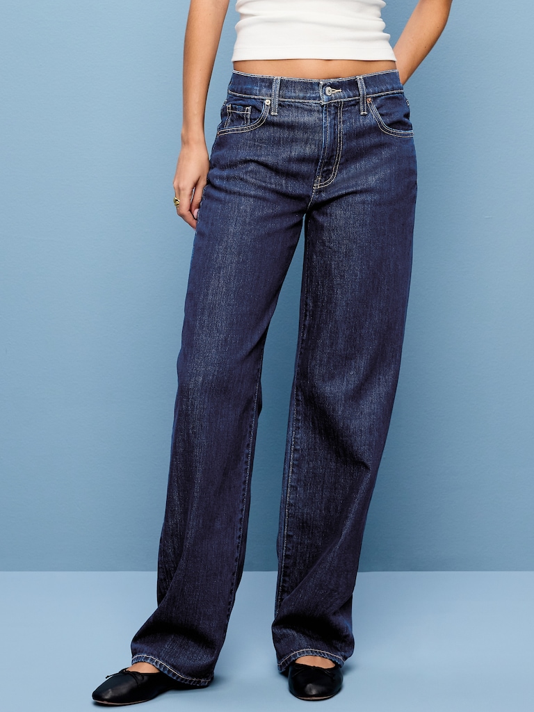 Low-Rise Loose Jeans