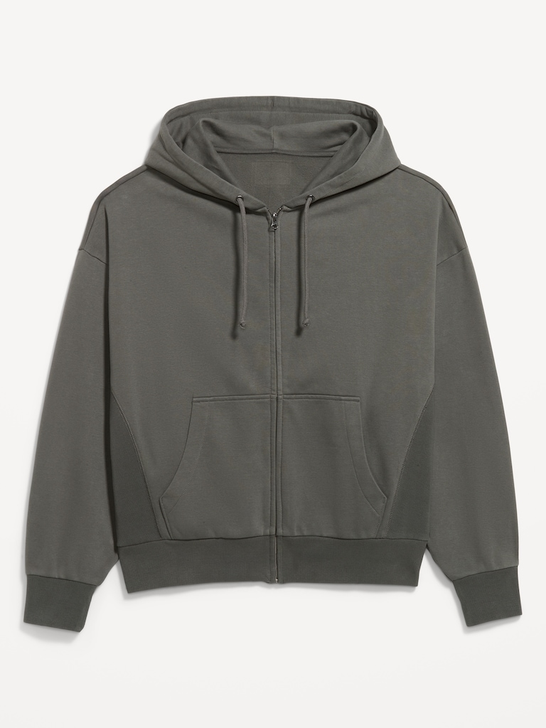 Oversized Heavyweight Full-Zip Rotation Hoodie