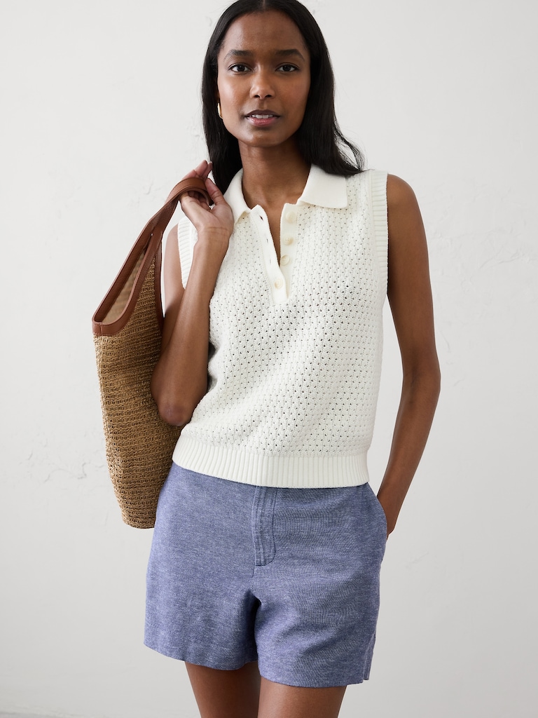 Textured Sweater Polo