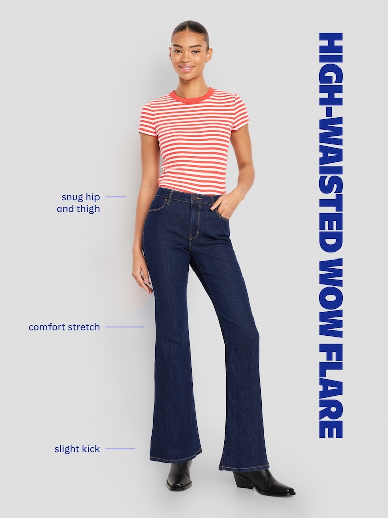 High-Waisted Wow Flare Jeans