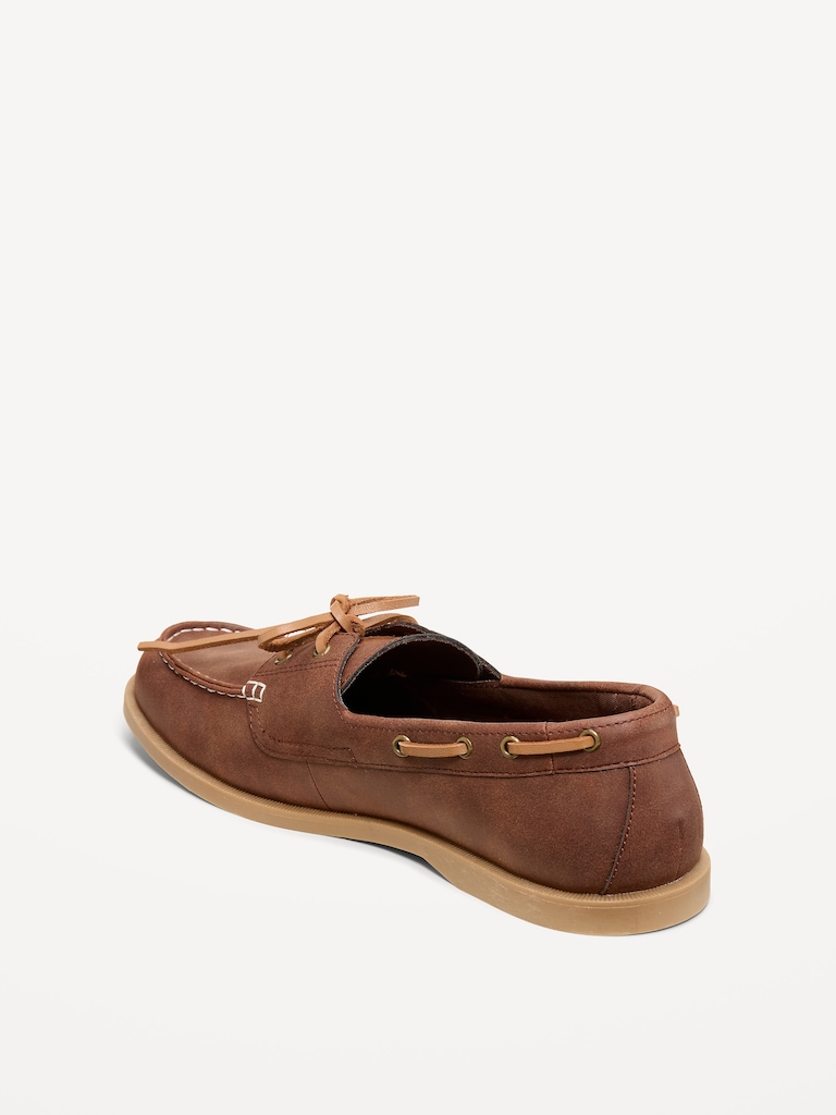 Faux-Suede Boat Shoes for Men