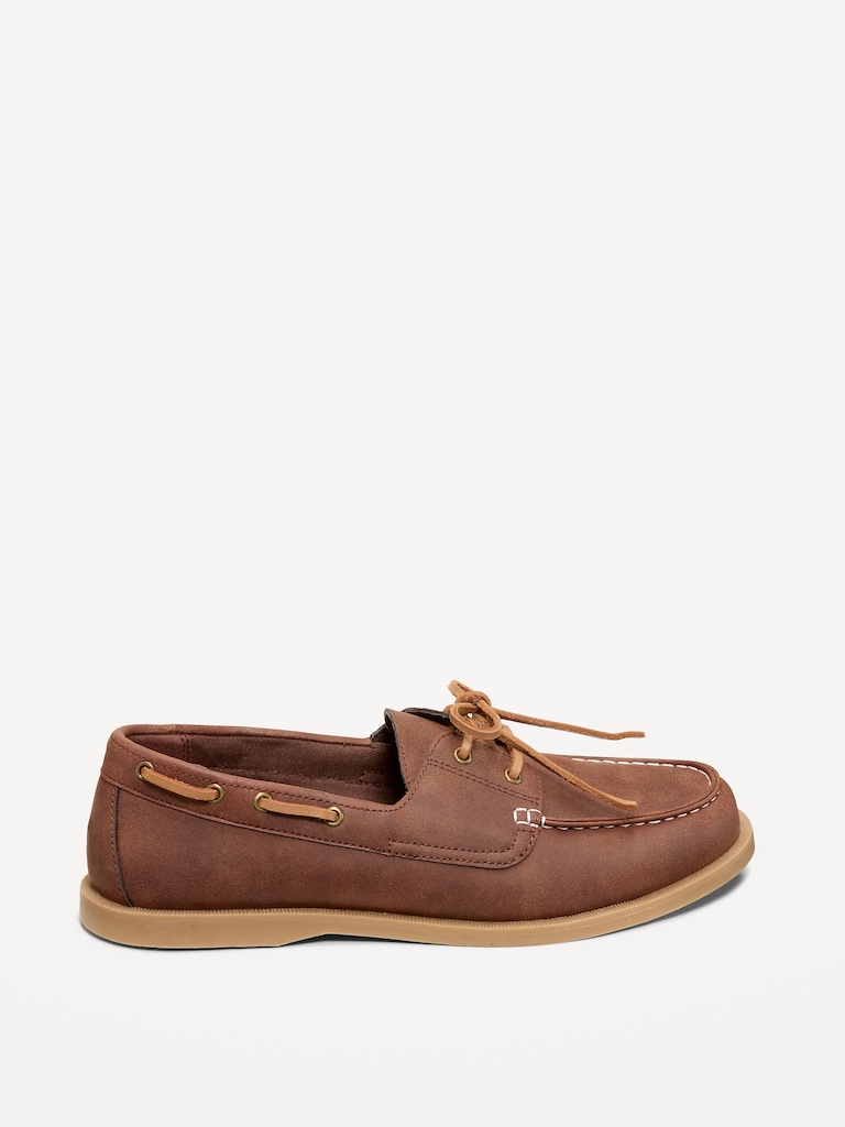 Faux-Suede Boat Shoes for Men