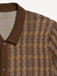 Short-Sleeve Sweater Shirt