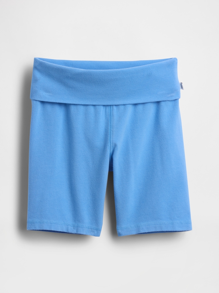 Kids Foldover Bike Shorts