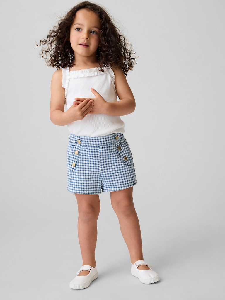 Baby & Toddler Sailor Gingham Denim Pull-On Shorts