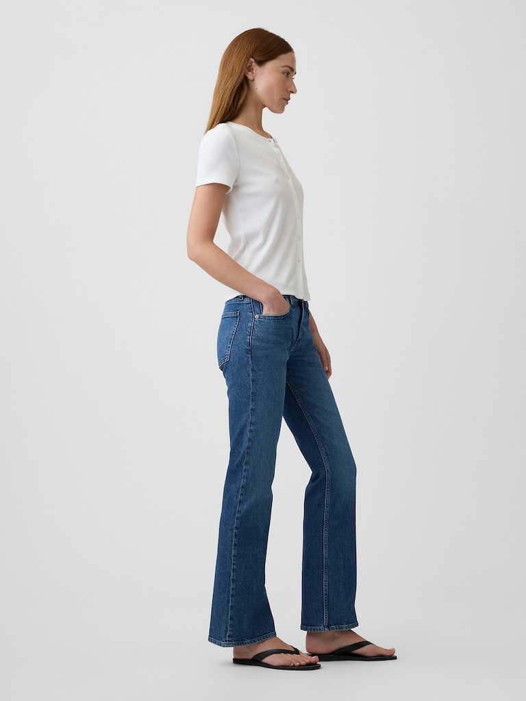 Mid Rise Boot Jeans