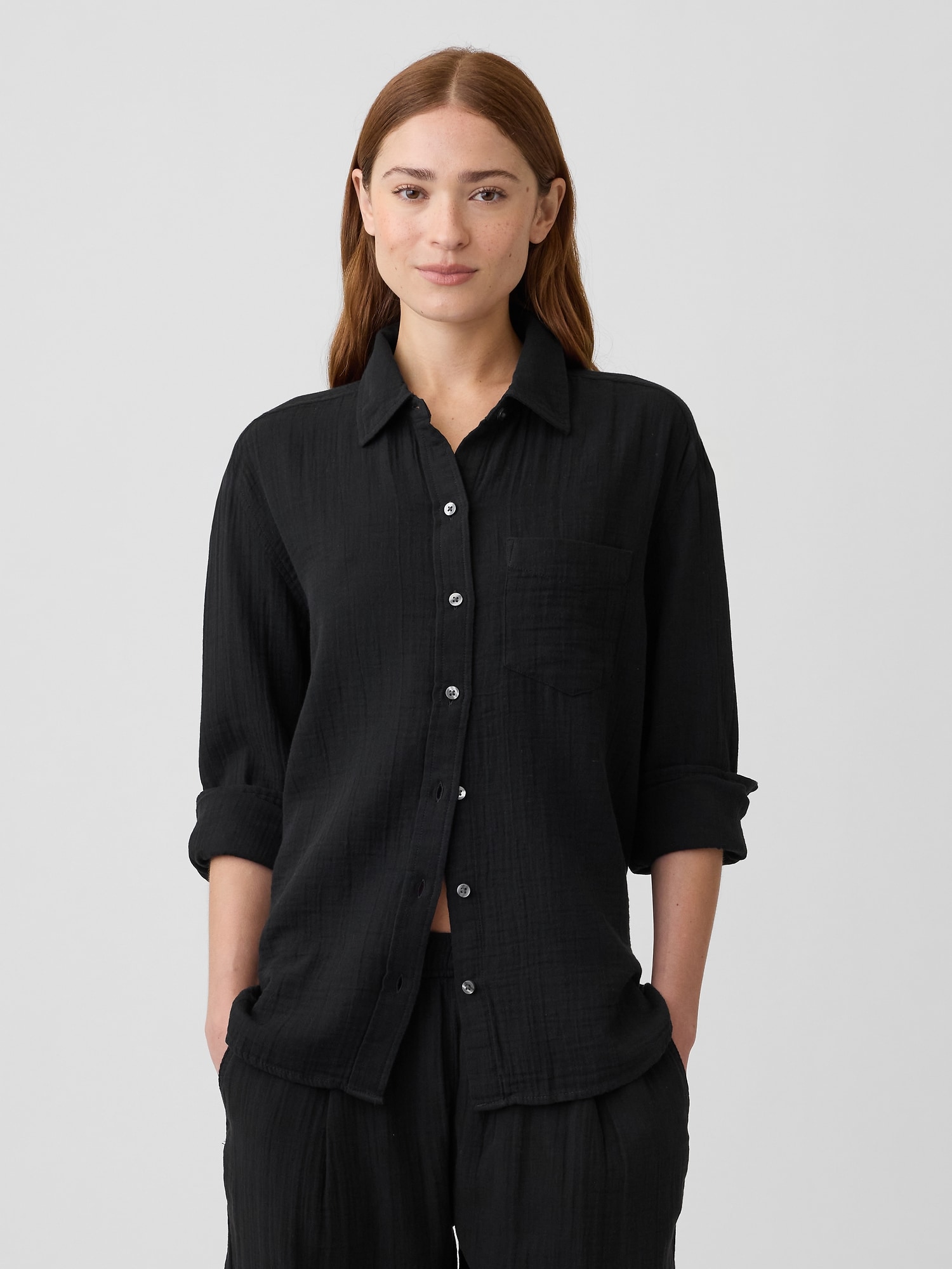 Oversized Shirt in Gauze | Gap Factory