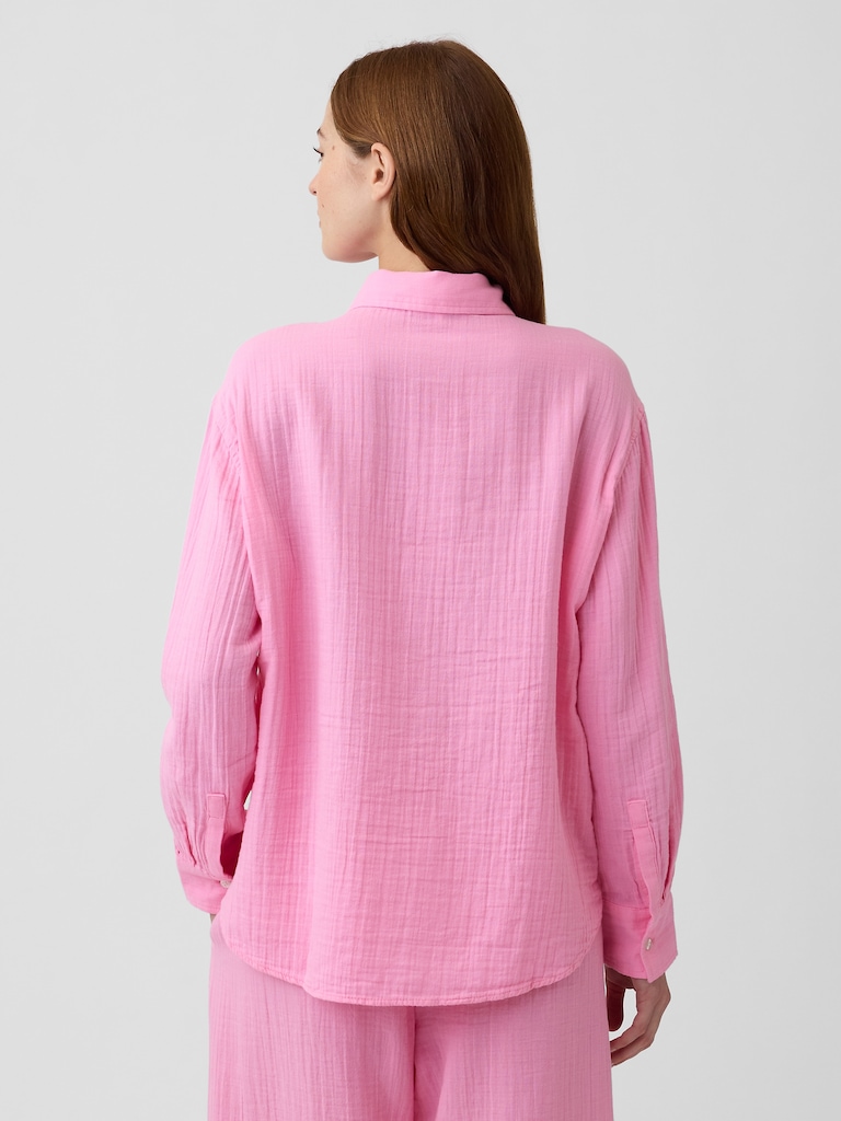 Oversized Shirt in Gauze