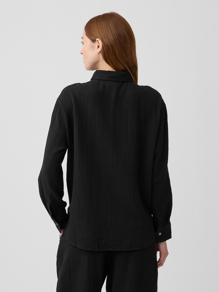 Oversized Shirt in Gauze