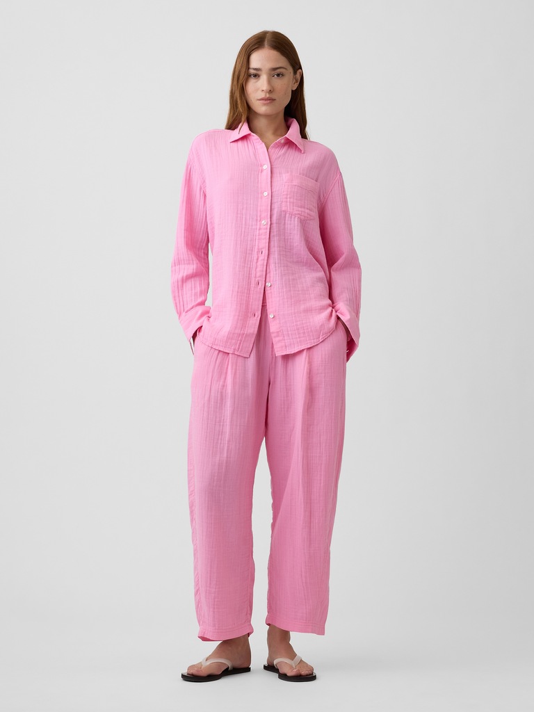 Oversized Shirt in Gauze