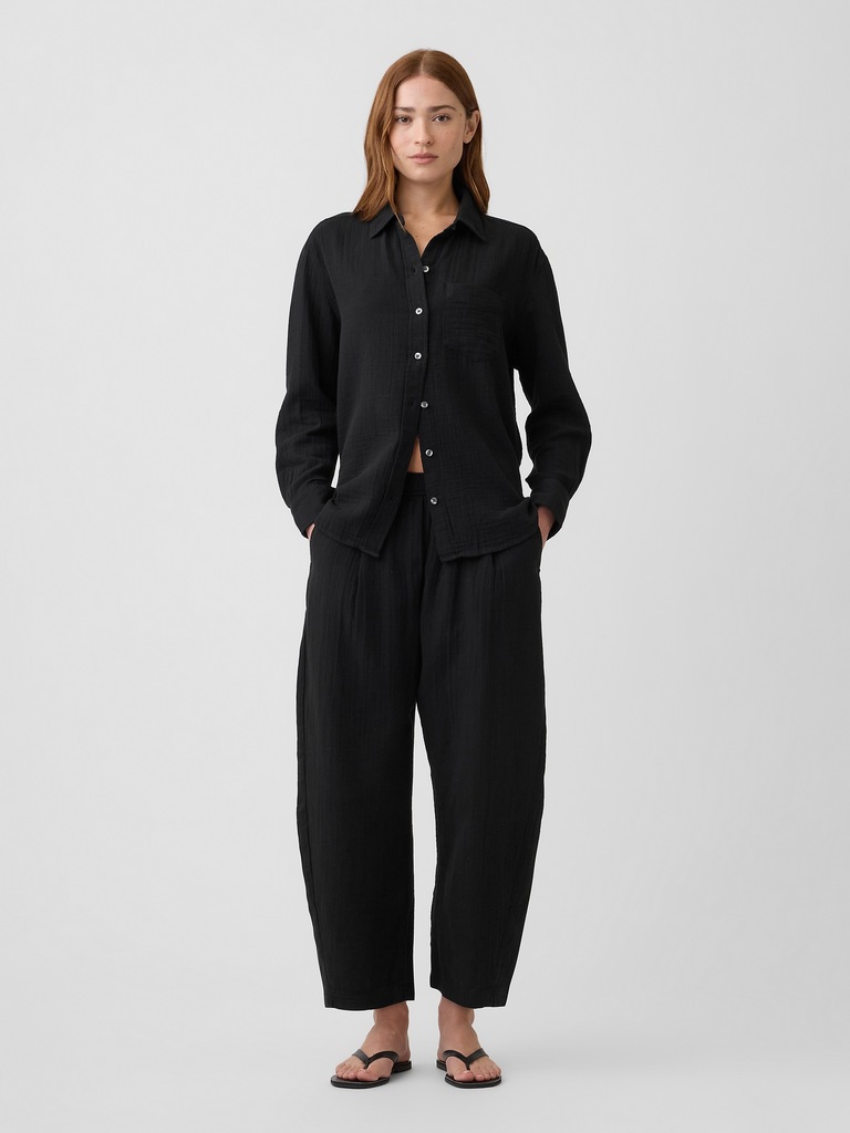 Oversized Shirt in Gauze