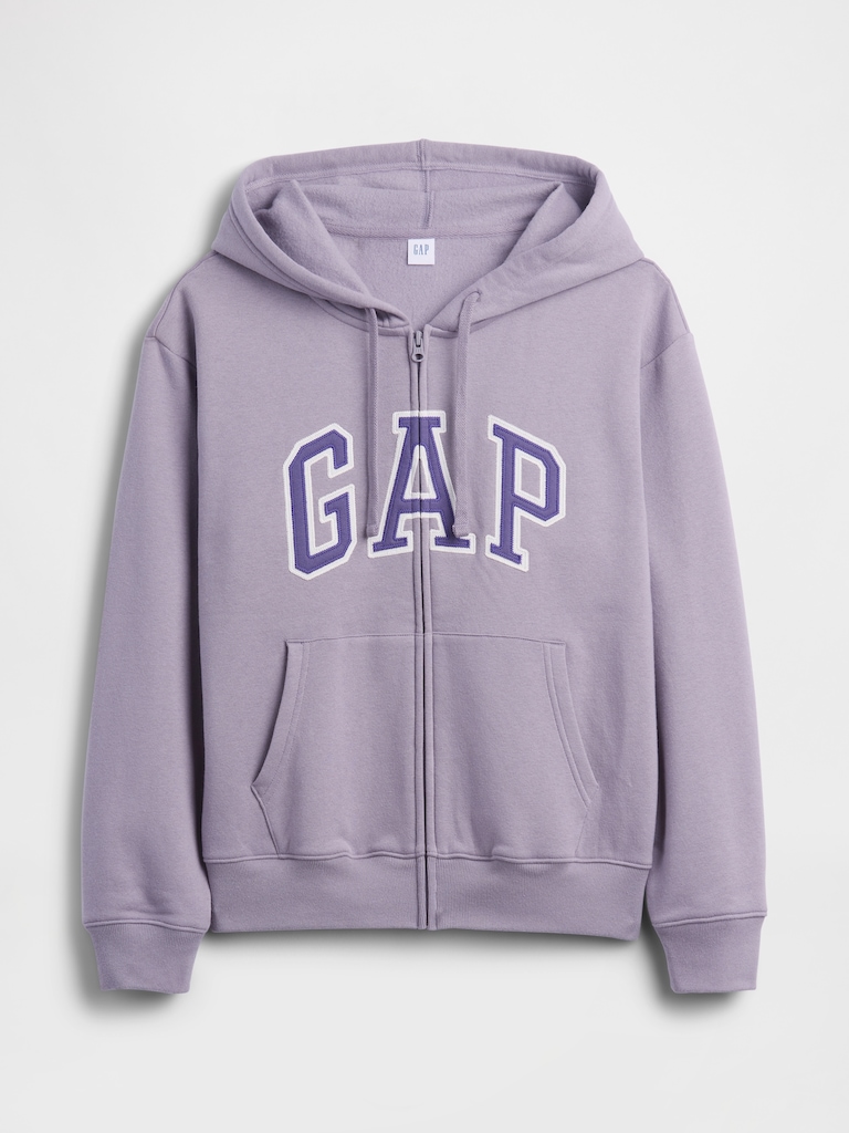 Relaxed Gap Logo Zip Hoodie