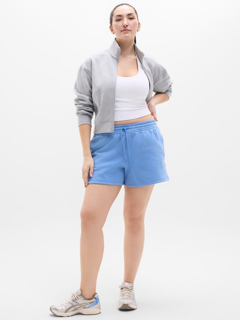 Forever Fleece Mid Rise 4" Short