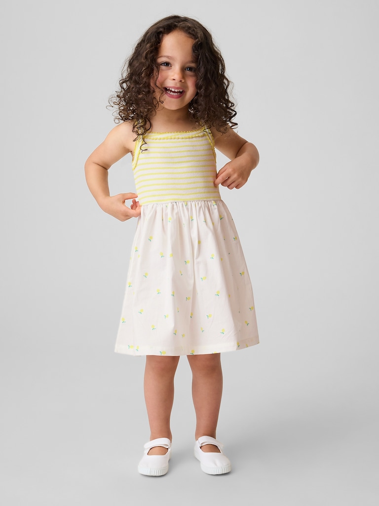 Baby & Toddler Mixed Media Apron Dress