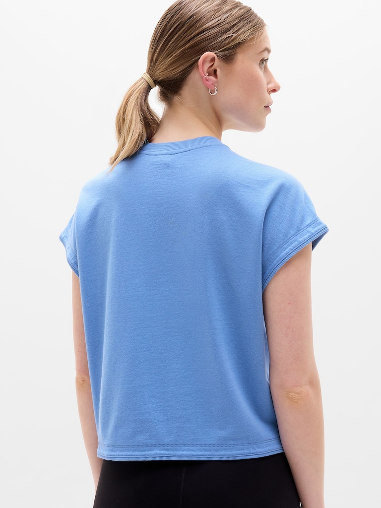 Airy Cotton Terry Sweatshirt Tee