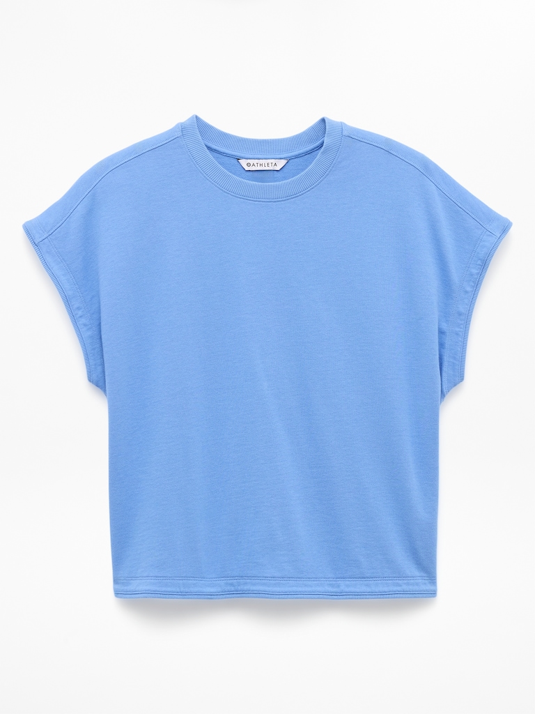 Airy Cotton Terry Sweatshirt Tee